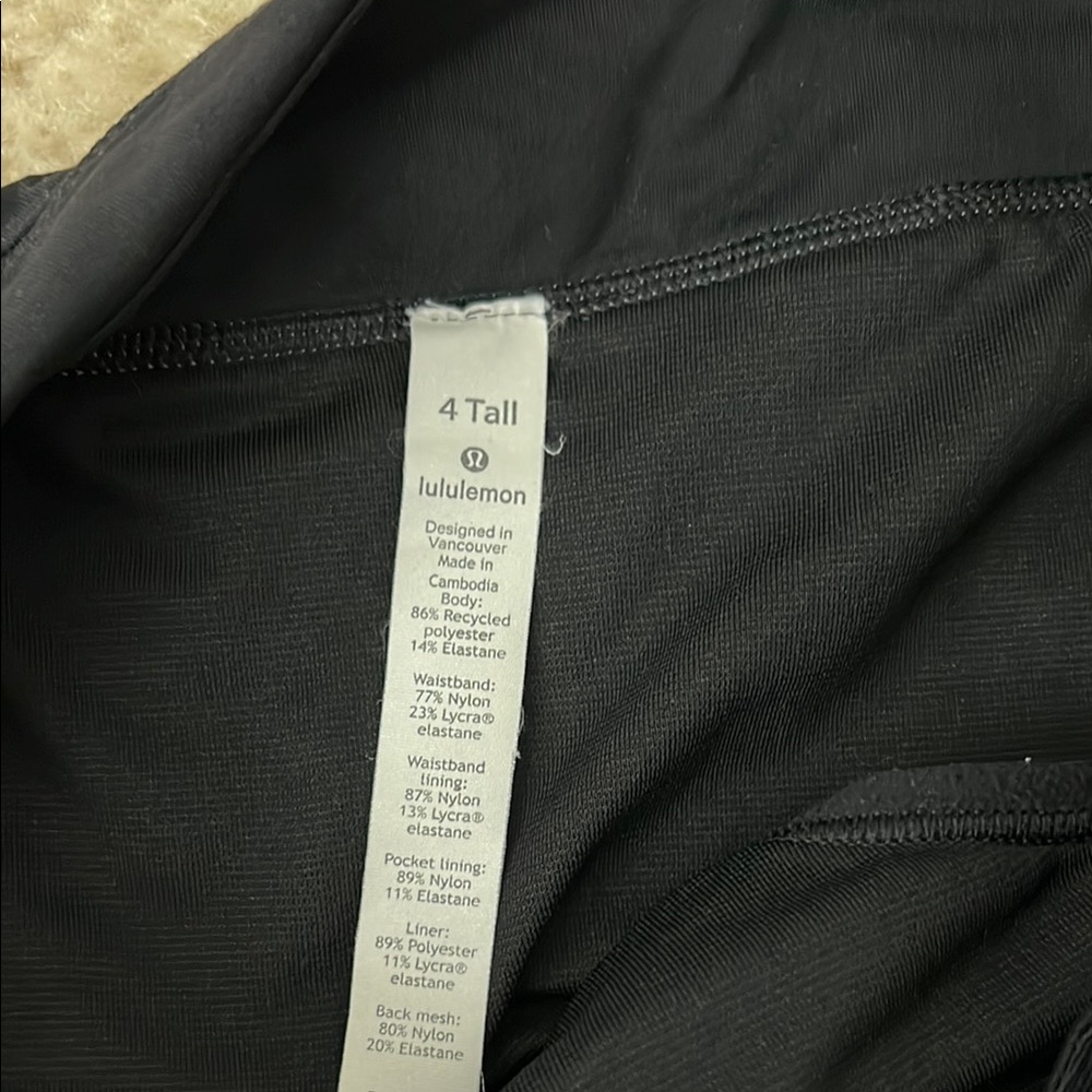 Lululemon Athletica Gray and Black Athletic Shorts - Picture 2 of 3